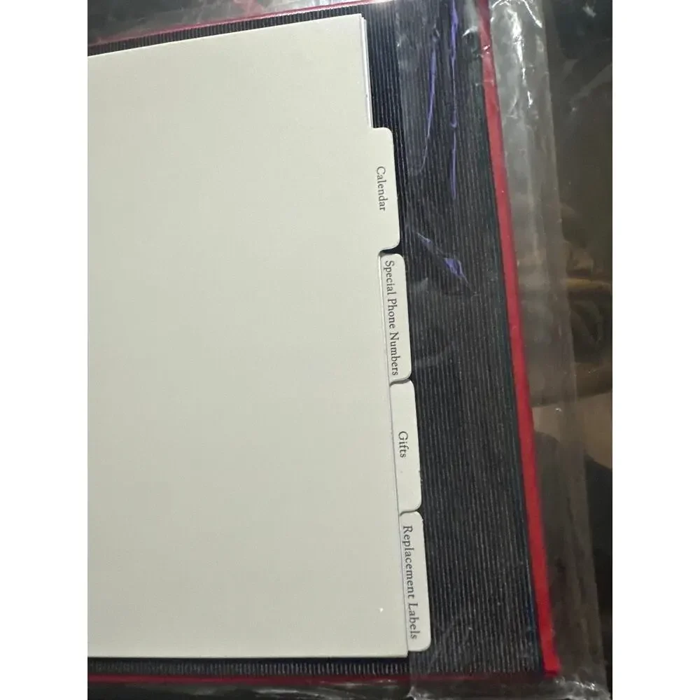 Hallmark Stationary, Address Book w/divided sections NWT sells for $24.00 In Red